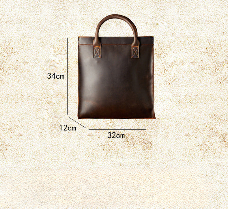 Leather Briefcase-34*12*32cm/1.1KG