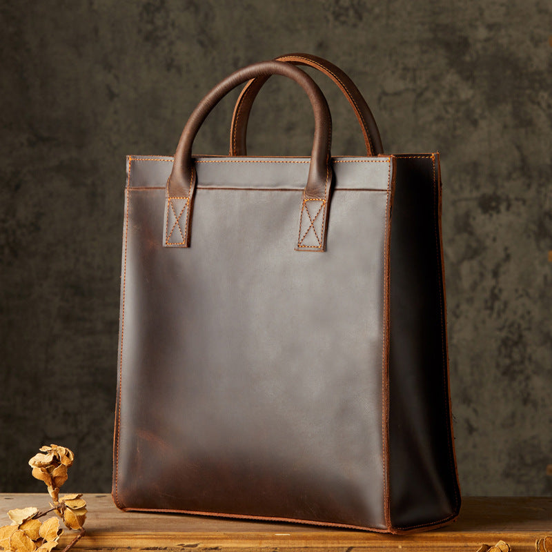 Leather Briefcase-34*12*32cm/1.1KG