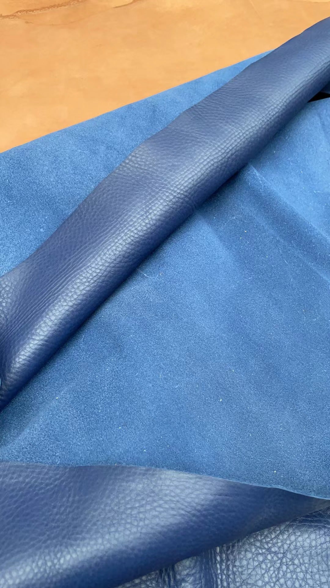 Blue dry milled leather-45 Feet