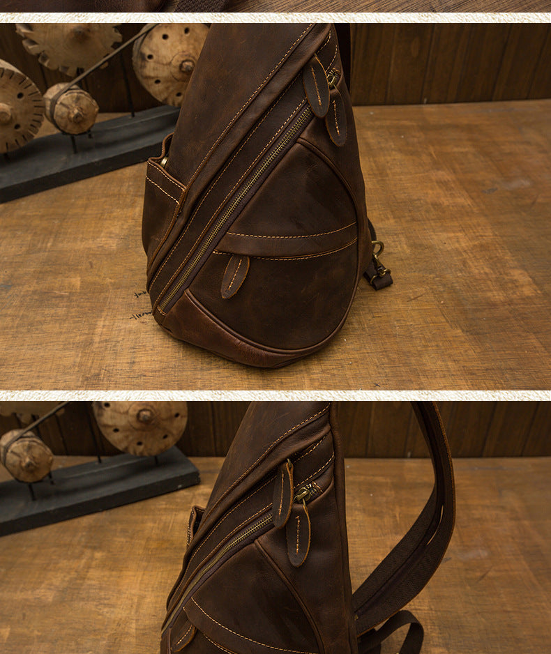 Crazy Horse leather Bag-16.5*6*9.5 inch/0.8kg