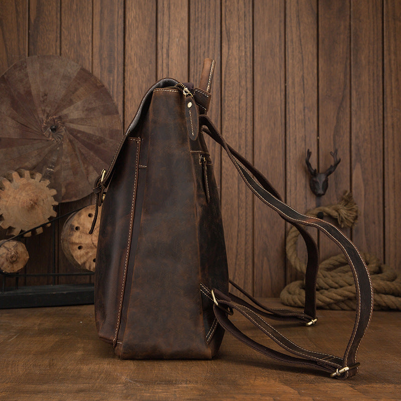 Crazy Horse Leather Bag-15*6*12 inch/1.3 kg