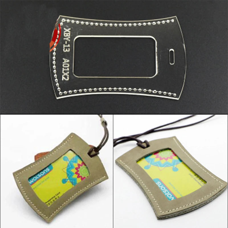 Leather Card Bag Making Template Acrylic Version